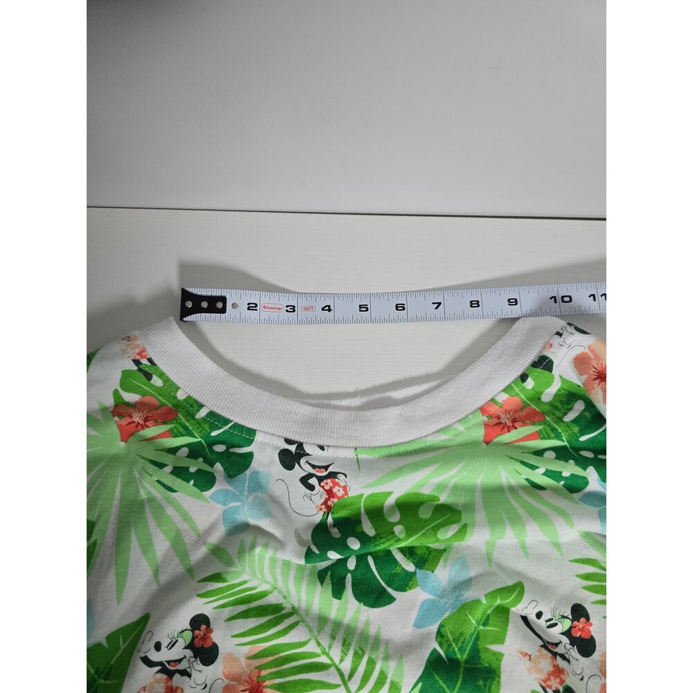 Disney World Parks Womens Small Minnie Mouse Floral Crewneck Pullover Sweatshirt - Picture 3 of 8